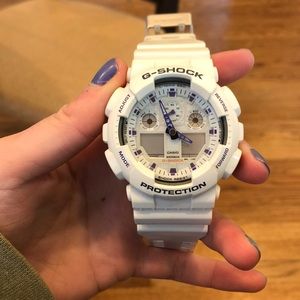 G-Shock GA100A-7A White Watch